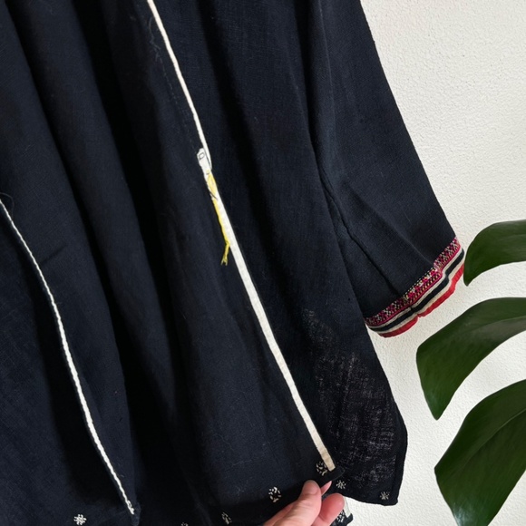 Antique Indigo Hand Sewn Tribal Jacket XS Excellent Condition Ethnic Asian - Picture 3 of 10